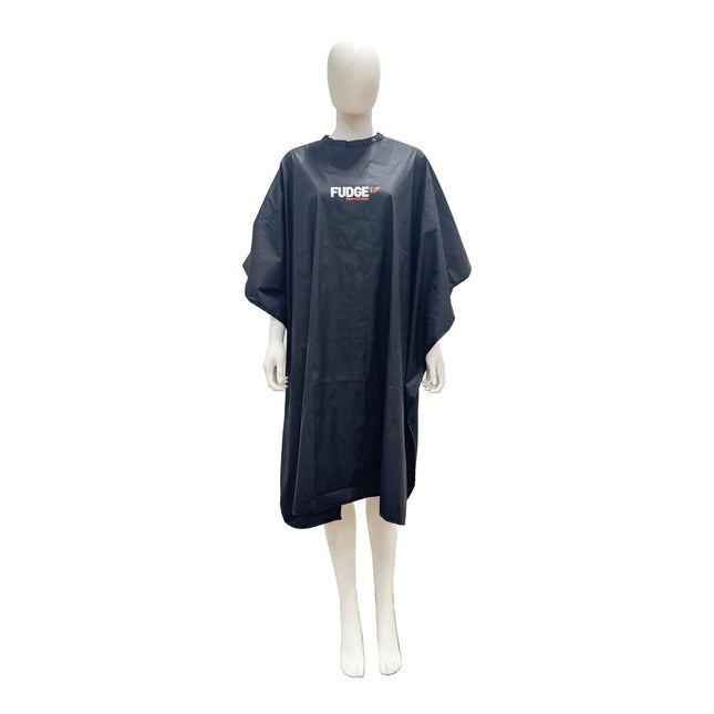 Fudge Professional Hairdressing Textile Cape for Women, Black