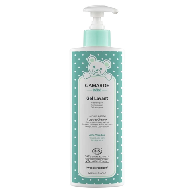 Gamarde Baby Bio Hydrates – Shower Gel for Children, Body & Hair, 400 ml
