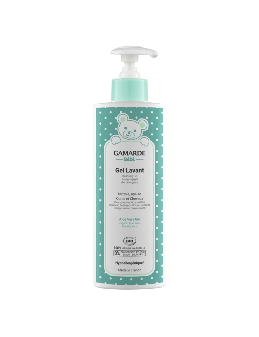 Gamarde Baby Bio Hydrates – Shower Gel for Children, Body & Hair, 400 ml
