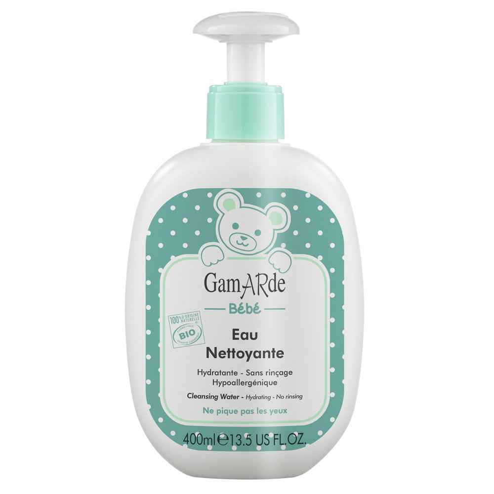 Gamarde Baby Cleansing & Hydrating – Fragrance Water for Children, For Face, Body & Diaper Area, 400 ml