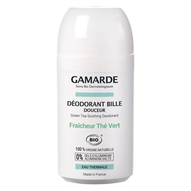 Gamarde Bio Anti-Perspirant Green Tea – Deodorant Roll-On for Women, 50 ml
