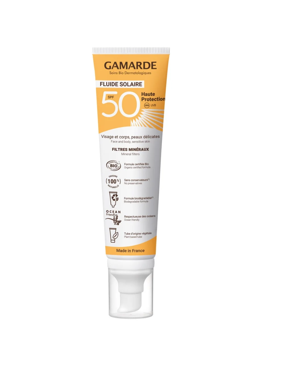 Gamarde Bio Sun Protection – Sunscreen Cream Unisex, For Face & Body, SPF 50, 100 ml