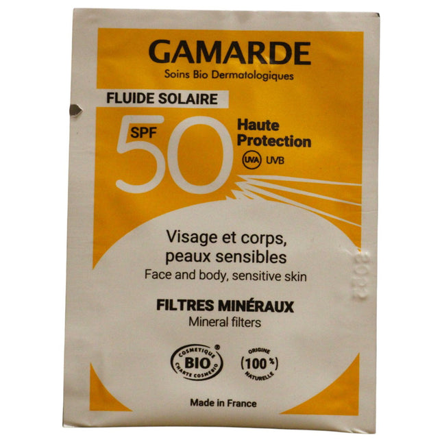Gamarde Bio Sun Protection – Sunscreen Cream Unisex, For Face & Body, SPF 50, 2 ml Sample