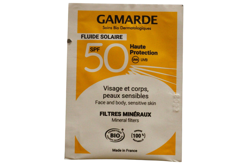 Gamarde Bio Sun Protection – Sunscreen Cream Unisex, For Face & Body, SPF 50, 2 ml Sample
