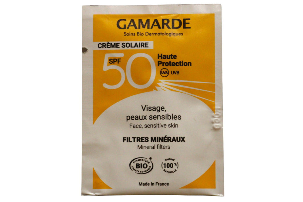 Gamarde Bio Sun Protection – Sunscreen Cream Unisex, For Face & Body, SPF 50, 2 ml Sample