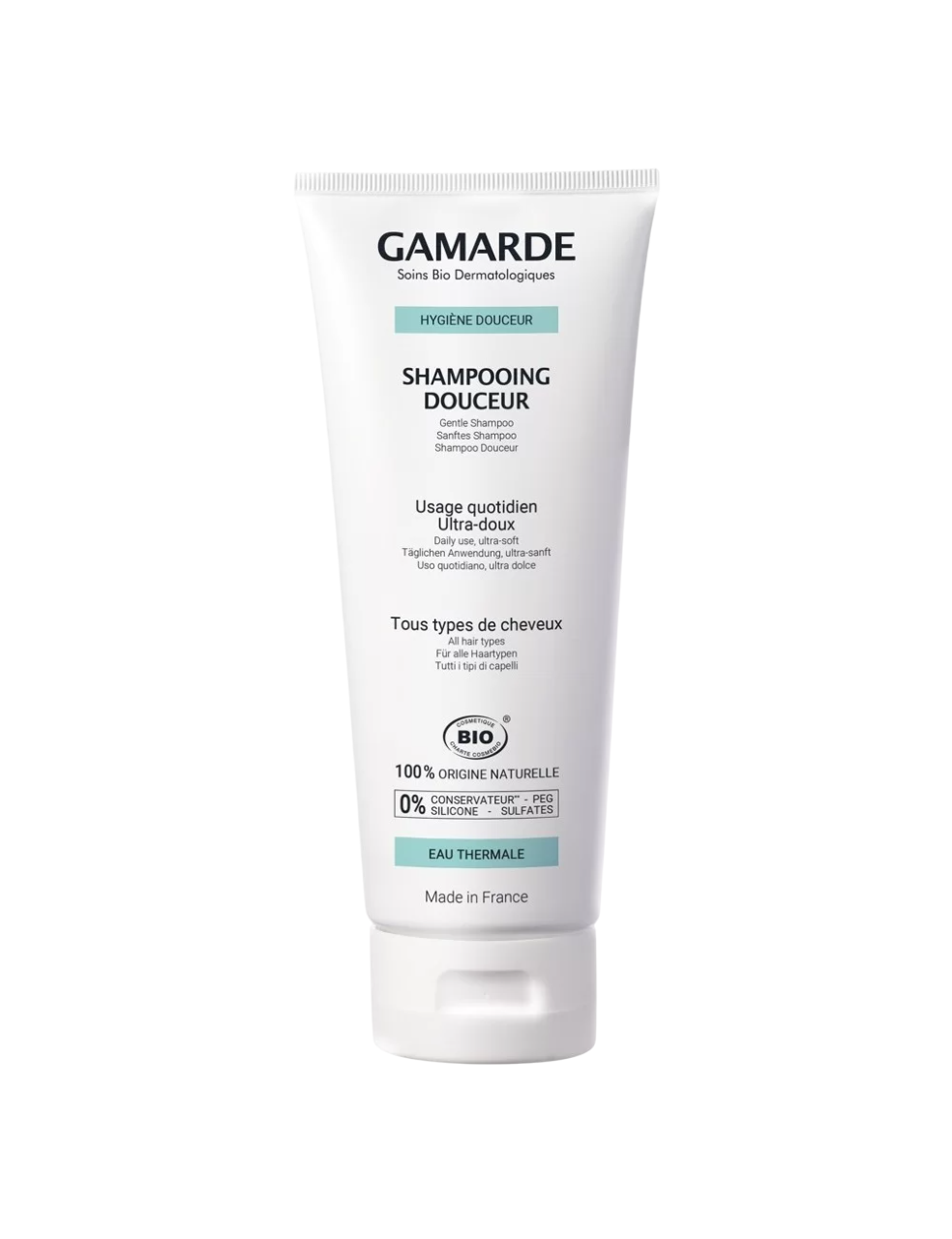 Gamarde Hygiene Bio – Hair Shampoo for Women, Gentle Cleansing, 200 ml