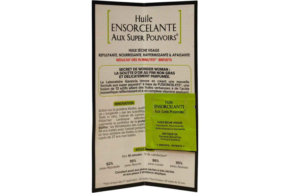 Garancia Huile Ensorcelante Aux Super Pouvoirs Botanical Extracts Soothing/Hydrating & Nourishing Day & Night – Oil for Women, For Face & Body, 1 ml Sample