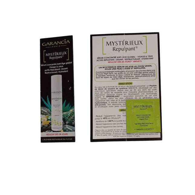 Garancia Mysterieux Repulpant Silicone Free Anti-Ageing – Serum for Women, For Face & Eyes, 1 ml Sample