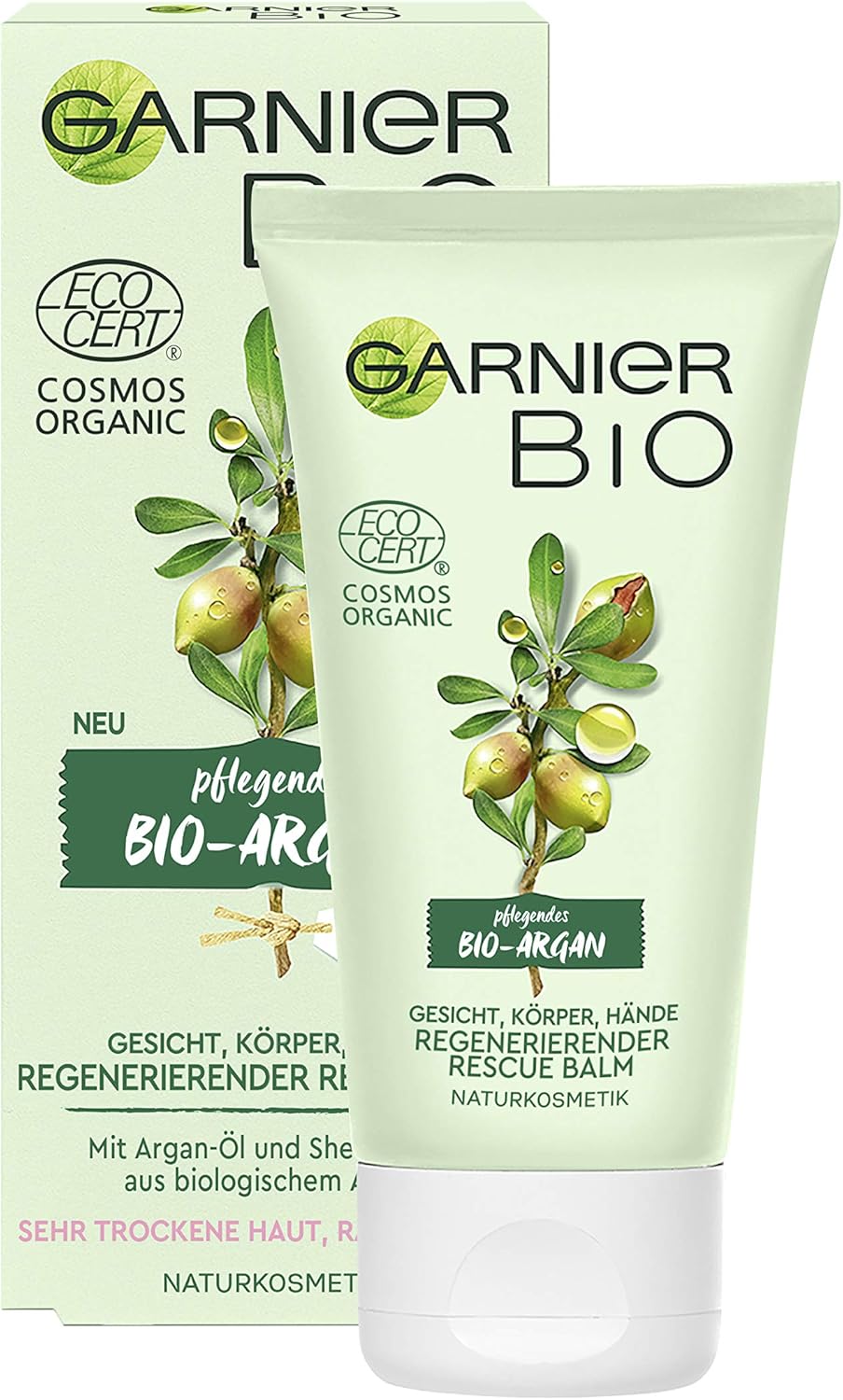 Garnier Bio - Argan Nutriente Argan Oil – Body Balm for Women, Face, Body, Hands, 50 ml