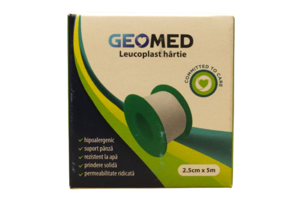 Geomed Leukoplast Unisex, Paper, 2.5 cm x 5 m