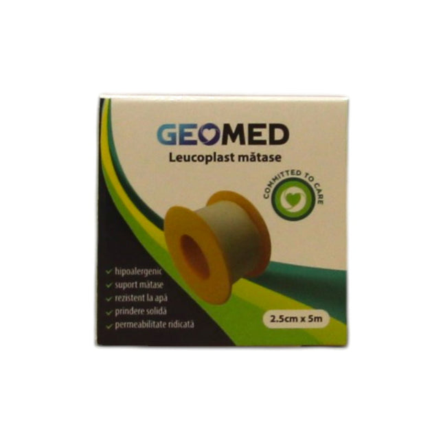 Geomed Leukoplast Unisex, Silk, 2.5 cm x 5 m