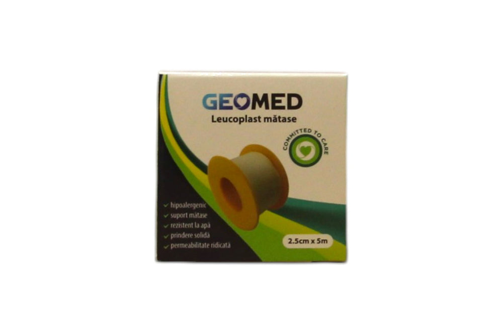 Geomed Leukoplast Unisex, Silk, 2.5 cm x 5 m