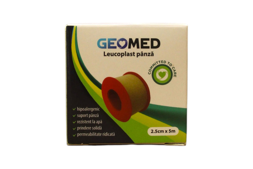 Geomed Leukoplast Unisex, Textile, 2.5 cm x 5 m