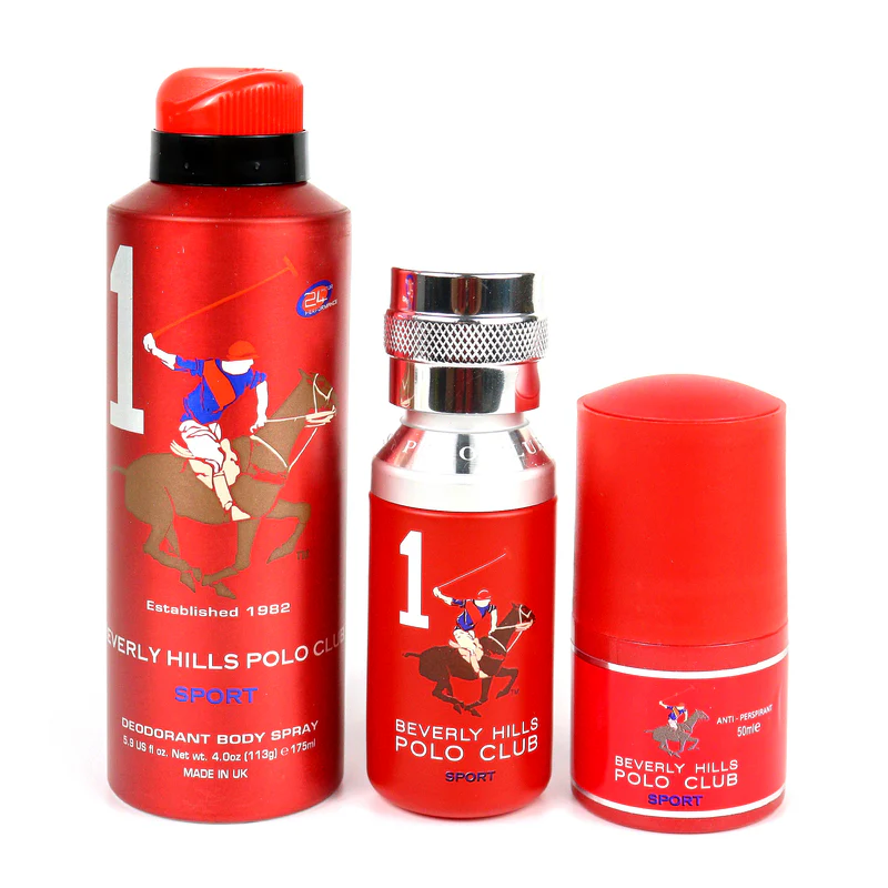 Beverly Hills Polo Club Gift Set Beverly Hills Polo Club: 1982 - Sport 1 – Eau de Toilette for Men, 50 ml + 1982 - Sport 1,…