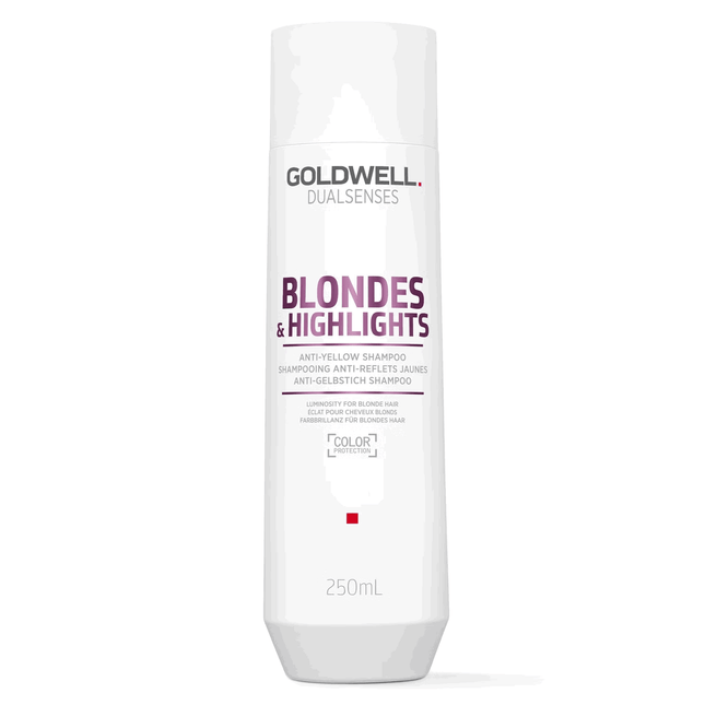 Goldwell Dualsenses Blondes & Highlights – Hair Shampoo for Women, Anti-Yellow, 250 ml