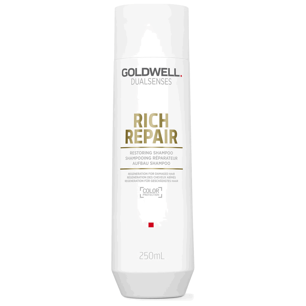 Goldwell Dualsenses Rich Repair – Hair Shampoo for Women, Hair regeneration, 250 ml