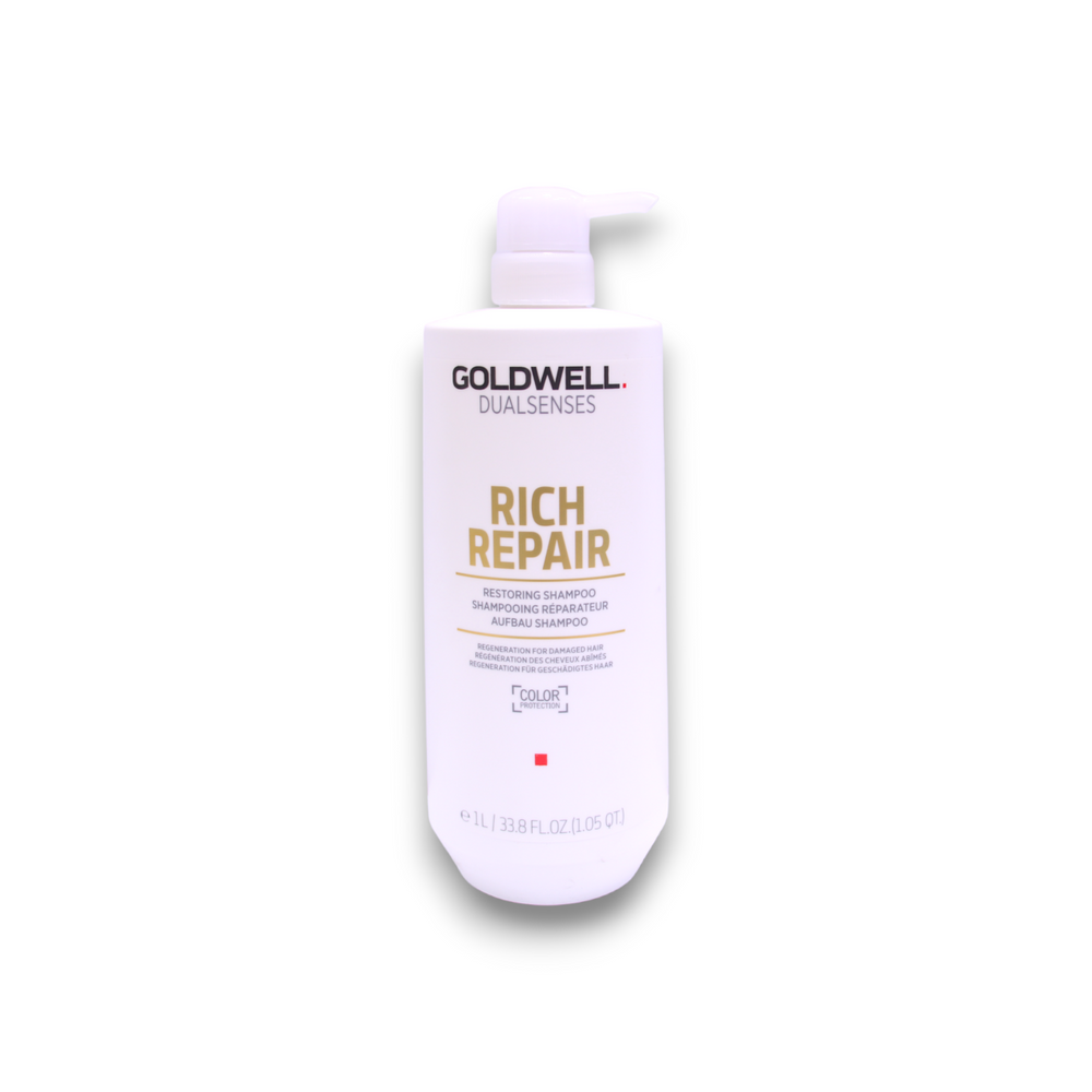 Goldwell Dualsenses Rich Repair – Hair Shampoo for Women, Restorative, 1000 ml