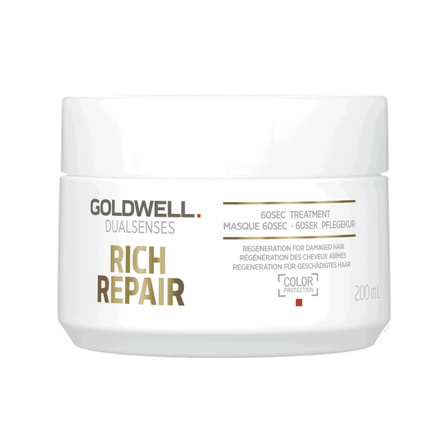 Goldwell Dualsenses Rich Repair – Hair Treatment Cream Mask for Women, For Regeneration, 200 ml
