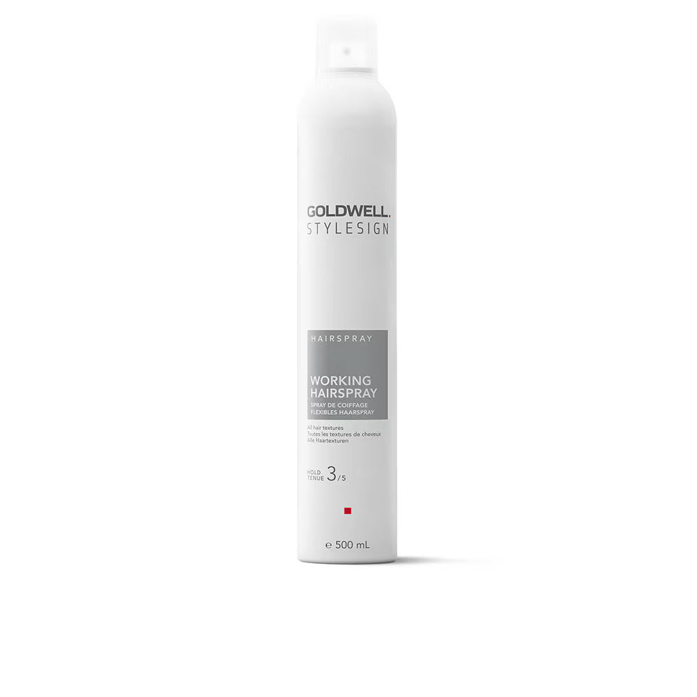Goldwell Stylesign Working – Hair Spray Unisex, Shine & Body, Hold Level 3/5, 500 ml