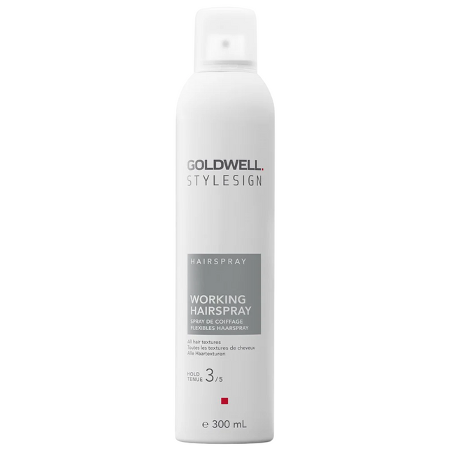 Goldwell Stylesign Working – Hair Spray for Women, Shine & Body, Hold Level 3/5, 300 ml