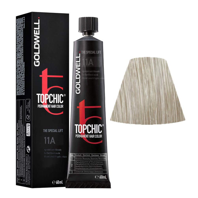 Goldwell TopChic – Permanent Hair Dye for Women, 11A Special Ash Blonde, 60 ml