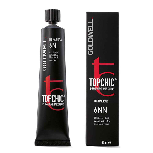 Goldwell TopChic – Permanent Hair Dye for Women, 6N Dark Blonde, 60 ml