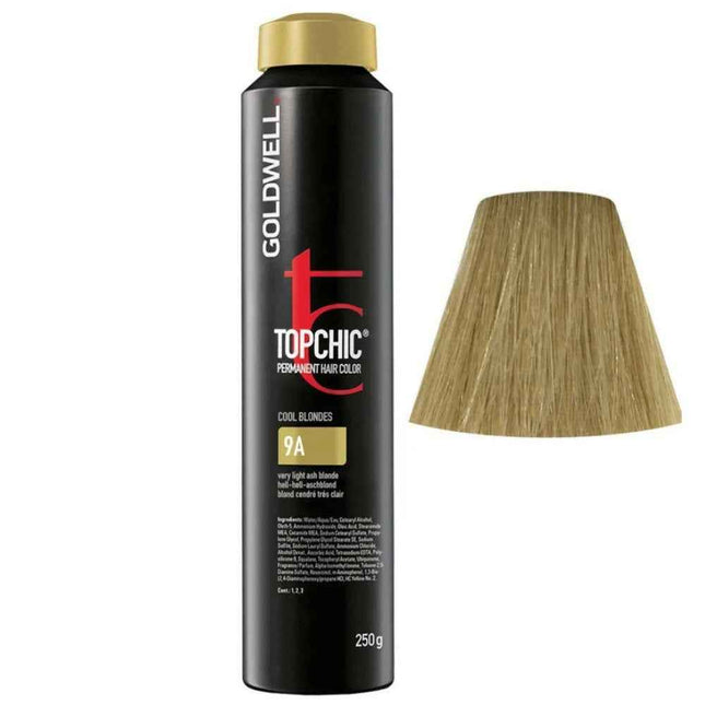 Goldwell TopChic – Permanent Hair Dye Unisex, 9A Cool Blonde, 250 ml