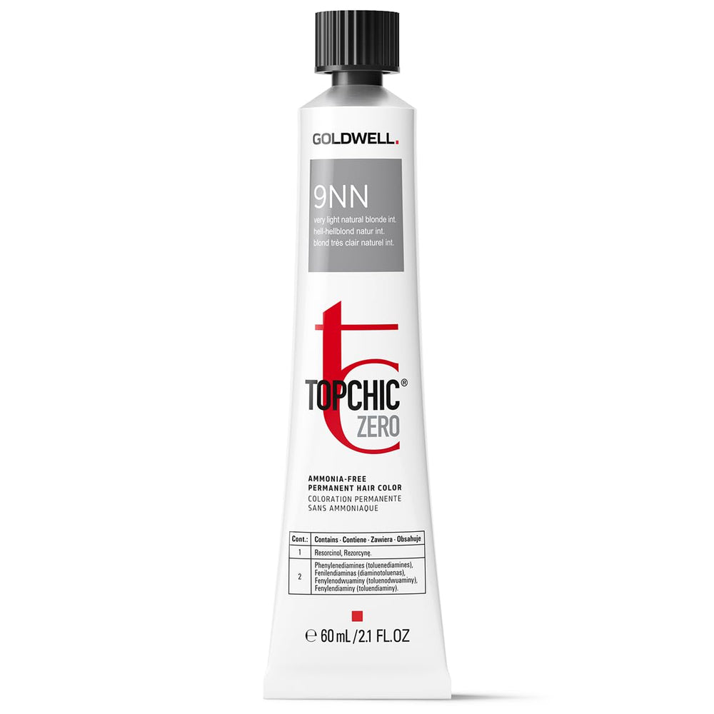 Goldwell TopChic Zero – Permanent Hair Dye for Women, 9NN Very Light Natural Blonde, 60 ml