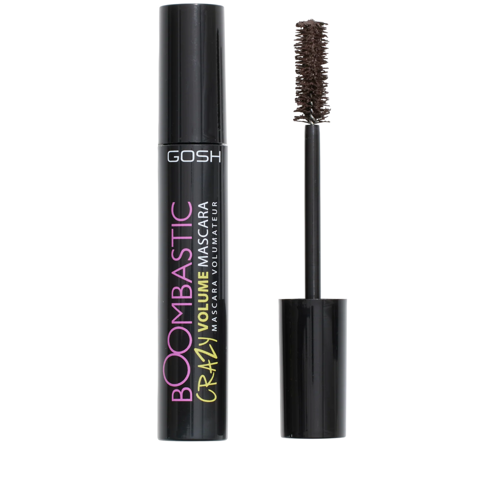 Gosh Boombastic Crazy Volume – Mascara for Women, 005, Chocolate Brown, 13 ml