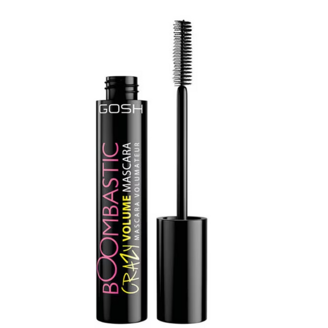 Gosh Boombastic Crazy Volumizing – Mascara for Women, 001, Extreme Black, 13 ml