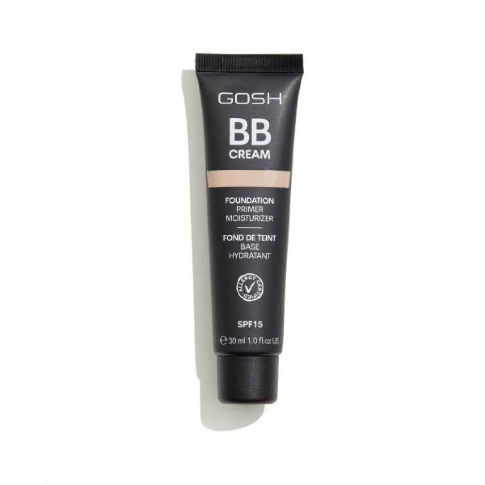 Gosh BB Cream for Women, 02, Beige, SPF 15, 30 ml