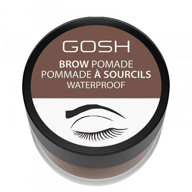 Gosh Waterproof – Eyebrow Pomade for Women, 001, Brown, 4 ml
