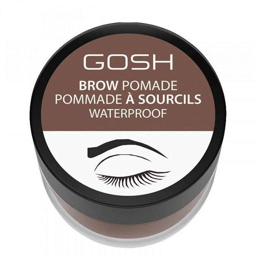 Gosh Waterproof – Eyebrow Pomade for Women, 001, Brown, 4 ml