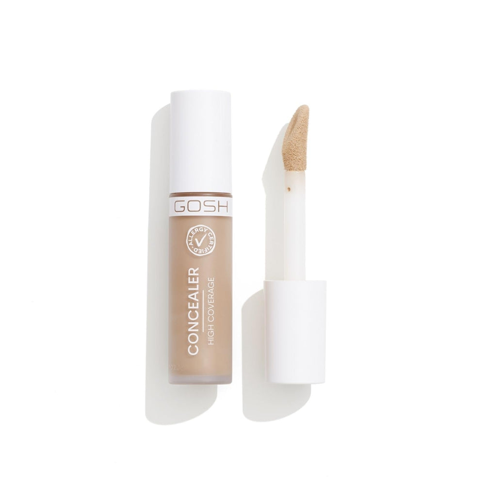 Gosh High Coverage – Liquid Concealer for Women, 002, Ivory, 6 ml