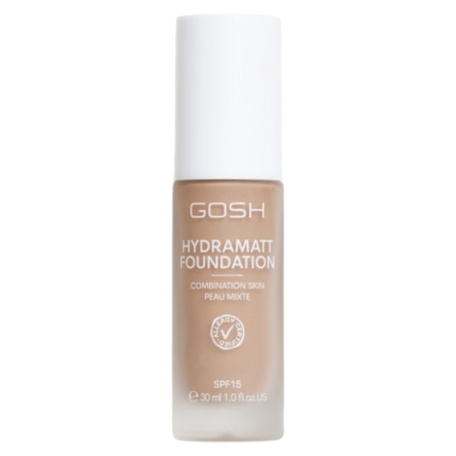 Gosh Hydramatt Matte – Liquid Foundation for Women, 012N, Medium Dark, SPF15, 30 ml Tester