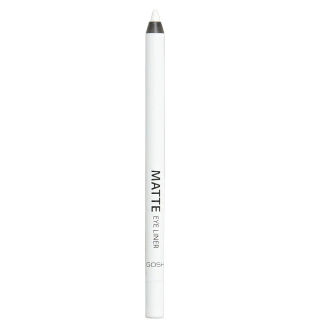 Gosh Matte Eye Liner Cream Pencil – Kohl Eyeliner for Women, 001, Dover White, 1.2 g