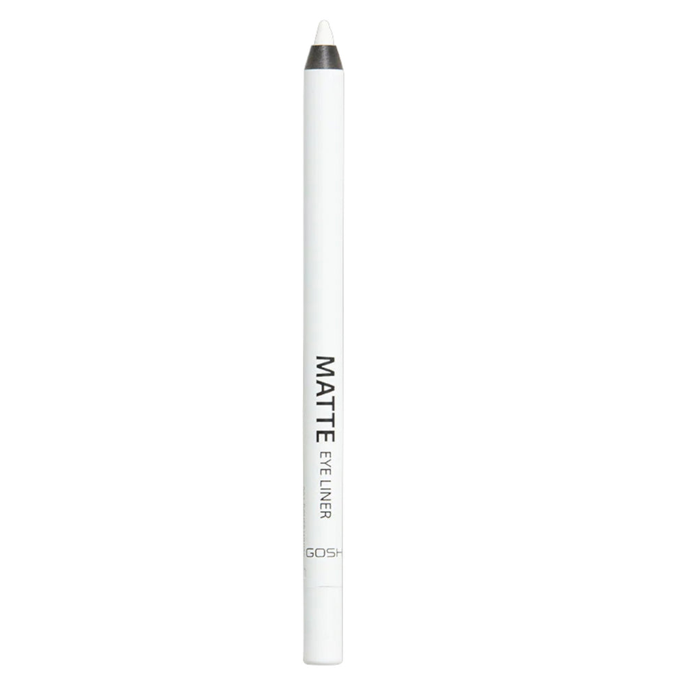 Gosh Matte Eye Liner Cream Pencil – Kohl Eyeliner for Women, 001, Dover White, 1.2 g