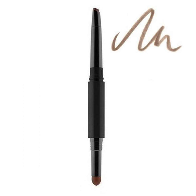 Gosh Shape & Fill Double – Eyebrow Cream Pencil for Women, 002, Greybrown, 0.5 g Tester