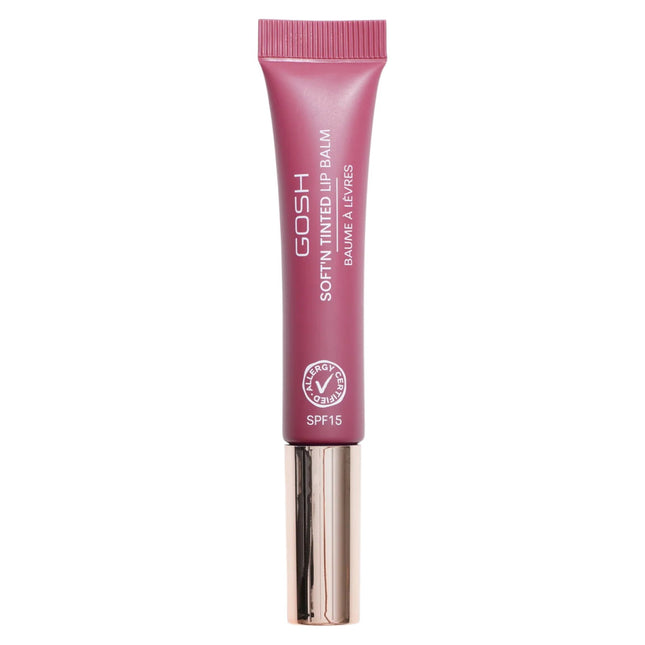 Gosh Soft'n Tinted Vegan Hydrates – Lip Balm for Women, 006, Berry, SPF 15, 8 ml Tester