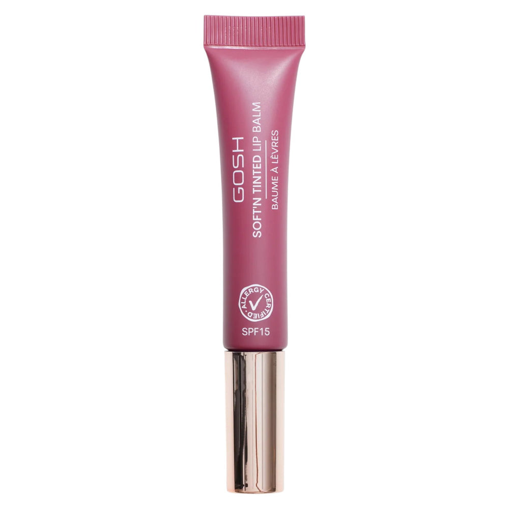 Gosh Soft'n Tinted Vegan Hydrates – Lip Balm for Women, 006, Berry, SPF 15, 8 ml Tester