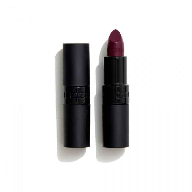 Gosh Velvet Touch Matte – Cream Lipstick for Women, 008, Matt Plum, 4 g Tester