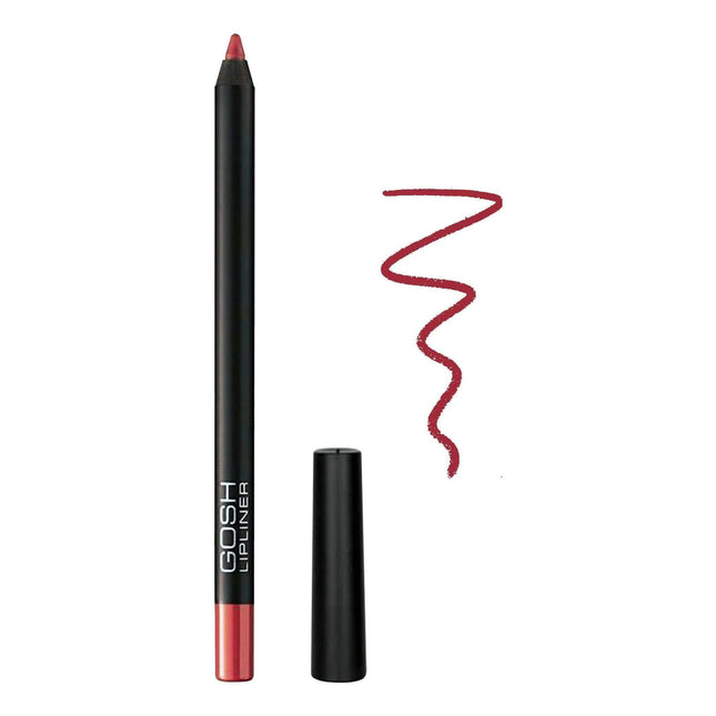 Gosh Velvet Touch Waterproof – Lip Liner for Women, 004, Simply Red, 1.2 g Tester