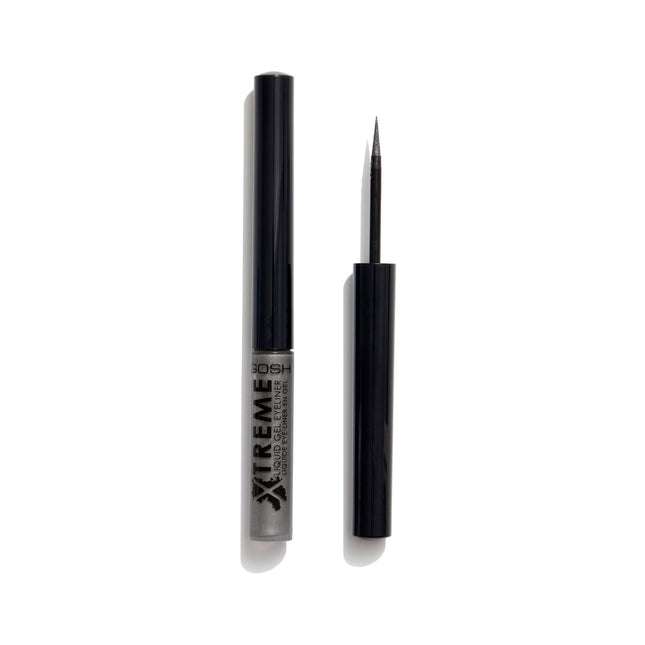 Gosh Xtreme Waterproof – Liquid Eyeliner for Women, 003, Gun Metal, 1.7 ml Tester