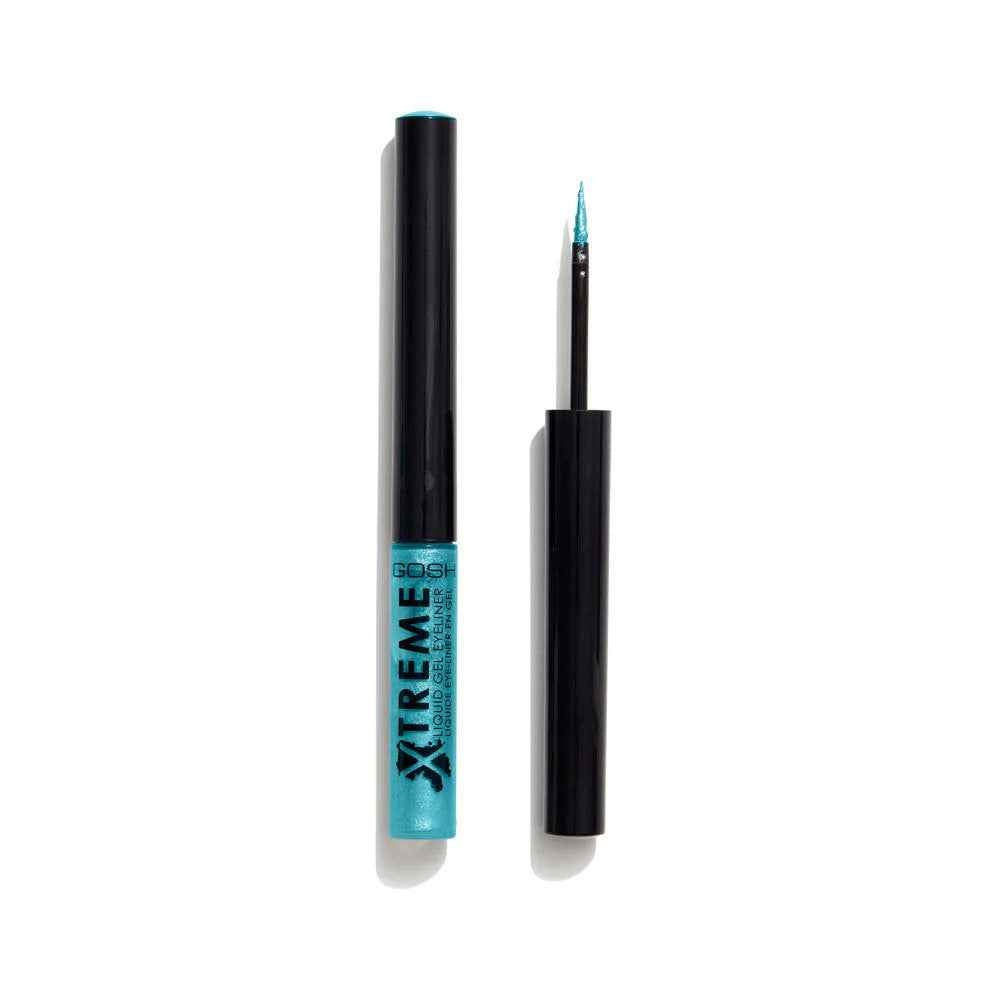 Gosh Xtreme Waterproof – Liquid Eyeliner for Women, 009, Turquoise, 1.7 ml Tester