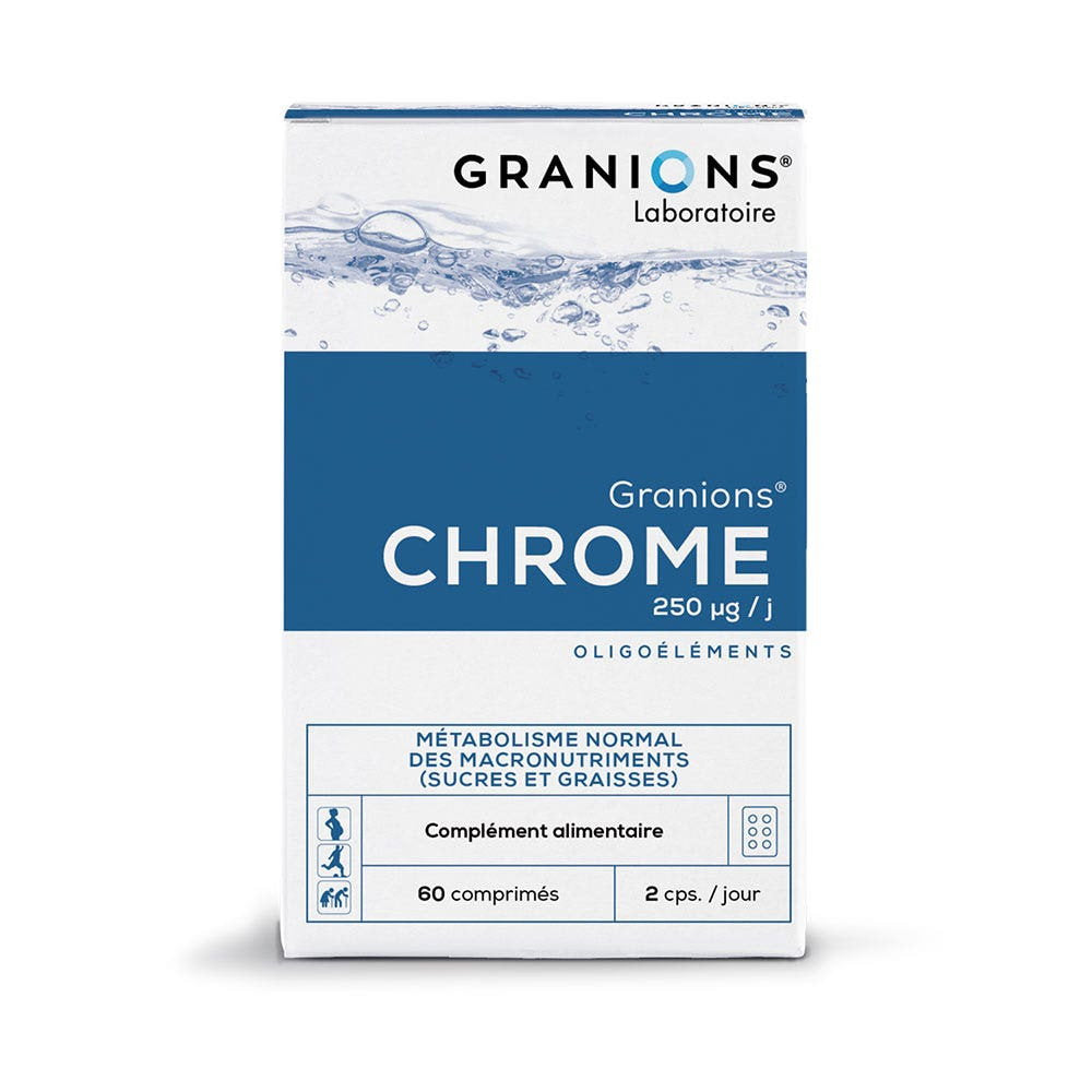 Granions Chrome Blood Sugar Control & Curbing Sugar Cravings – Capsules Unisex, 60 Capsules
