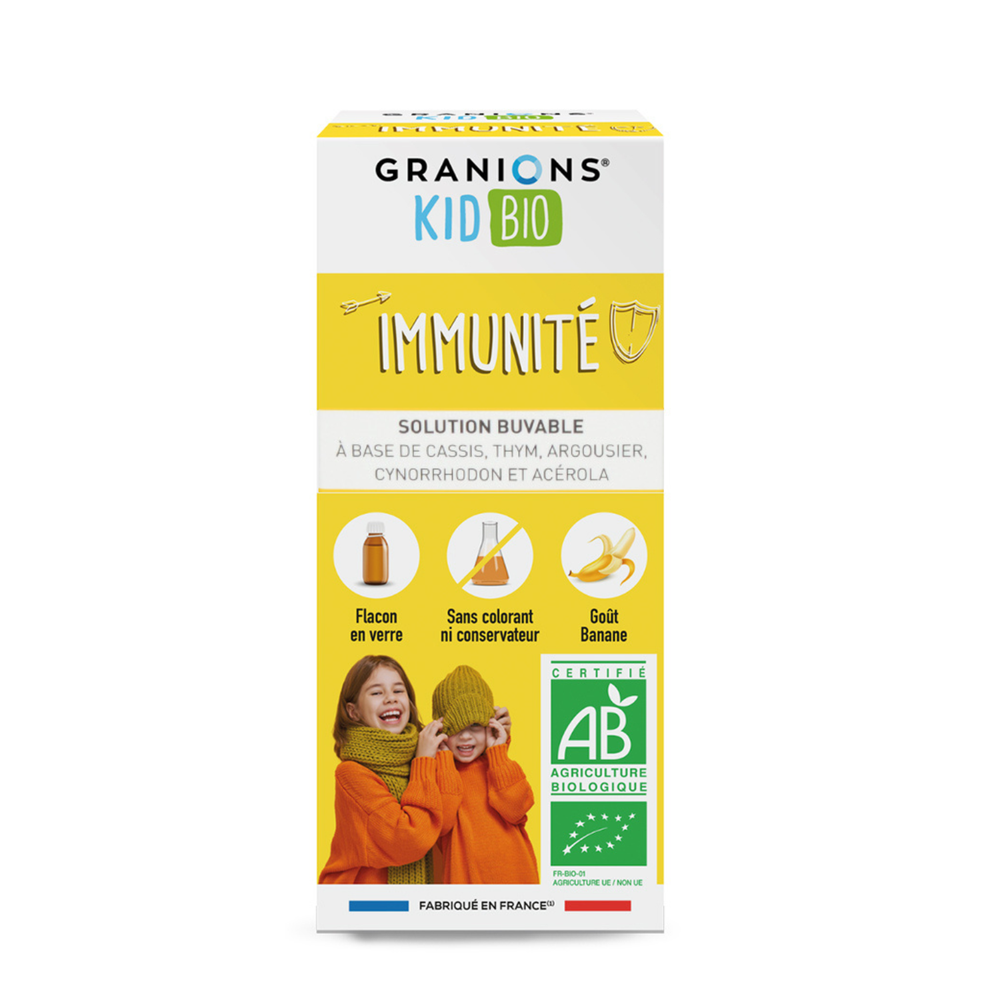 Granions Kid Bio Banana Sea buckthorn Rosehip Acerola Blackcurrant & Thyme Helps Stimulate & Strengthen The Immune System –…