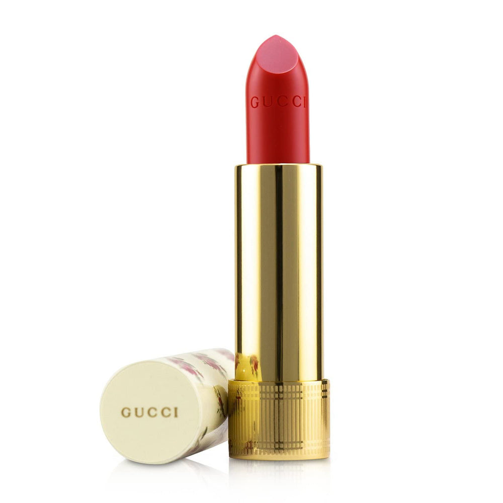Gucci Rouge A Levres Voile Long-Lasting – Cream Lipstick for Women, 302, Agatha Orange, 3.5 g