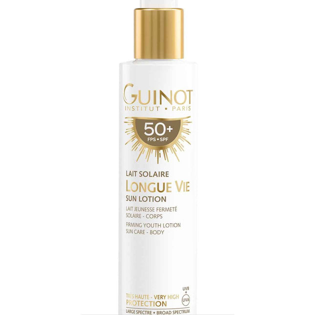 Guinot Longue Vie Firming – Sunscreen Lotion for Women, SPF 50+, 150 ml