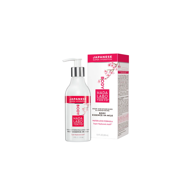Hada Labo Tokyo Body for Women, Hyaluronic Acid, Moisturizing & Smoothing, Body Milk, All Over The Body, 200 ml