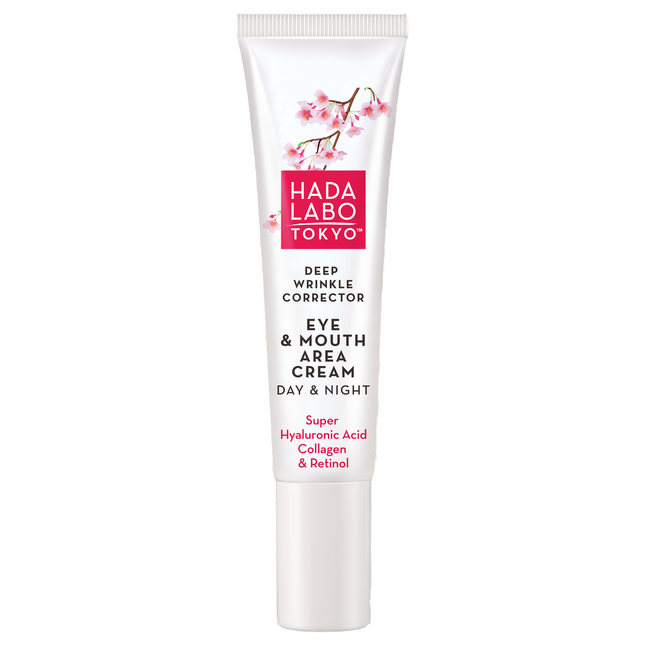 Hada Labo Tokyo Hada Labo Hyaluronic Acid & Collagen Anti-Wrinkle Day & Night – Eye Cream for Women, 15 ml